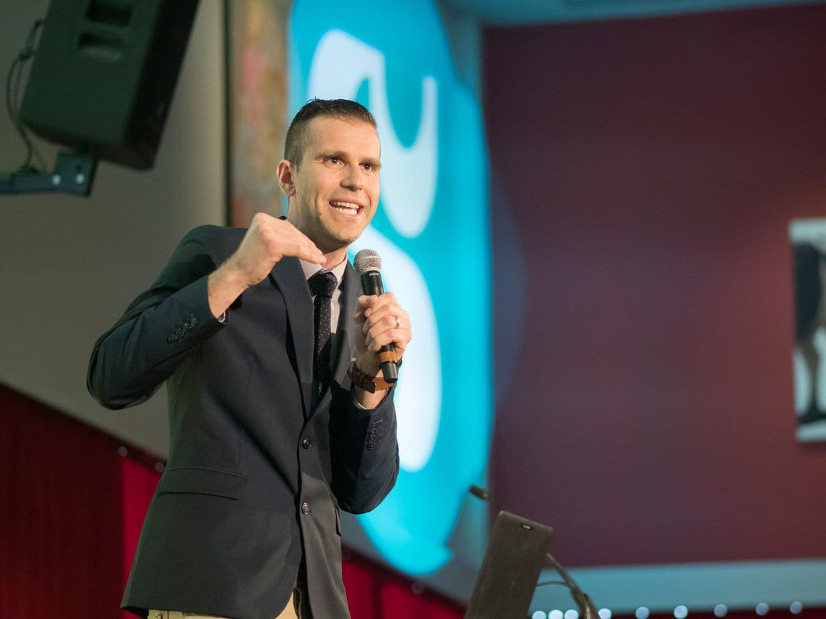 Philippe Beaudoin avec son audience
